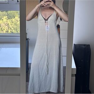 Cult Gaia knit dress/linen beach cover up